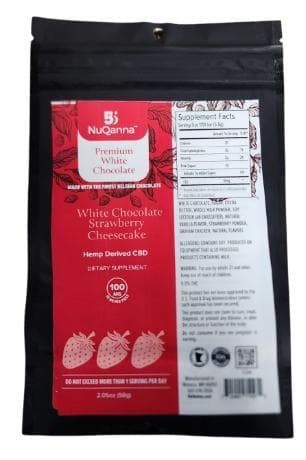 White Chocolate Strawberry Cheesecake CBD 100mg